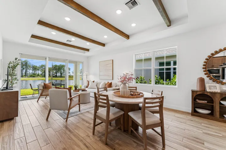 "Contract is on builder new home agreement. All information, including but not limited to measurements, prices, included items, and tax estimations are subject to change and should be verified by buyer's agent. Visit our beautiful model located at 10386 NW Dreamweaver Rd. Tel: (772) 837-6177. Estimated delivery date:"