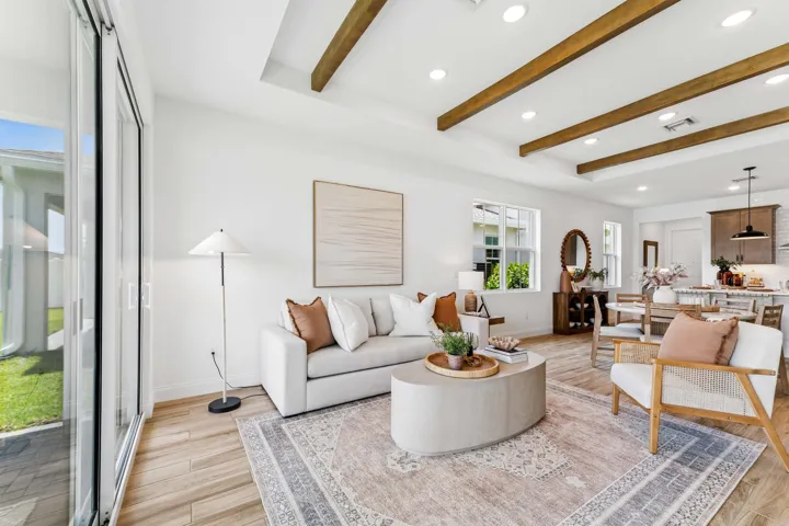 "Contract is on builder new home agreement. All information, including but not limited to measurements, prices, included items, and tax estimations are subject to change and should be verified by buyer's agent. Visit our beautiful model located at 10386 NW Dreamweaver Rd. Tel: (772) 837-6177. Estimated delivery date:"