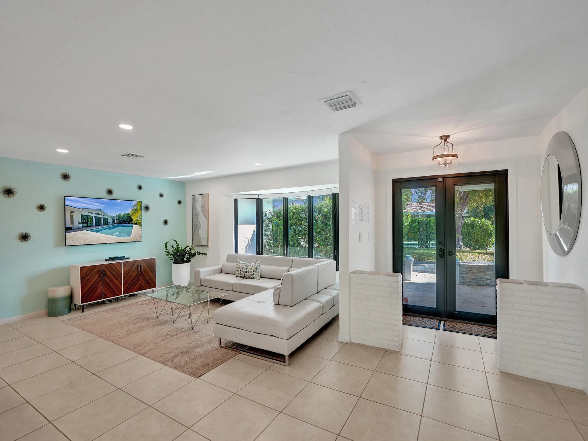 Living Room Front Door View