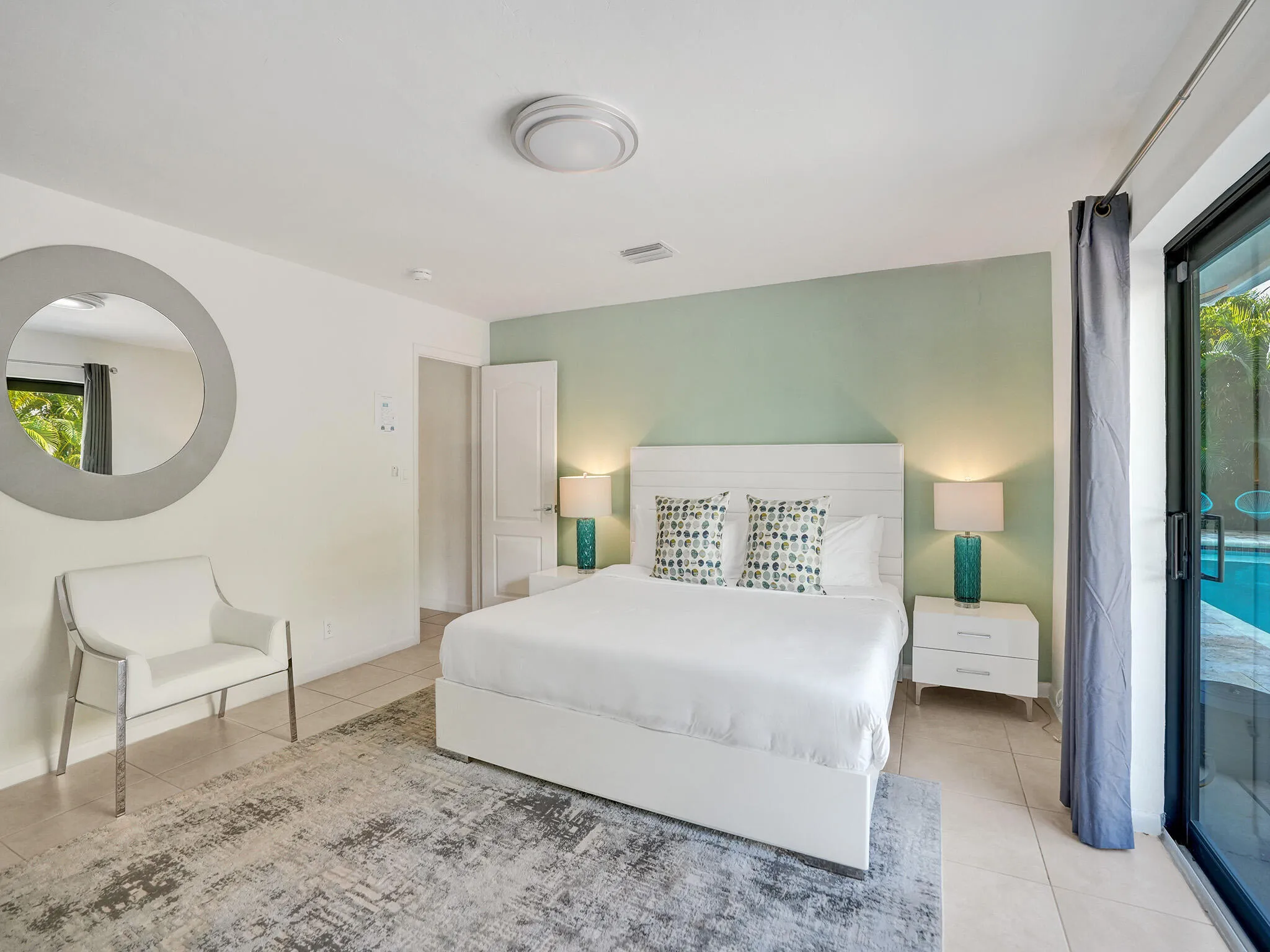 Master Bedroom Elevated TV Lounge View