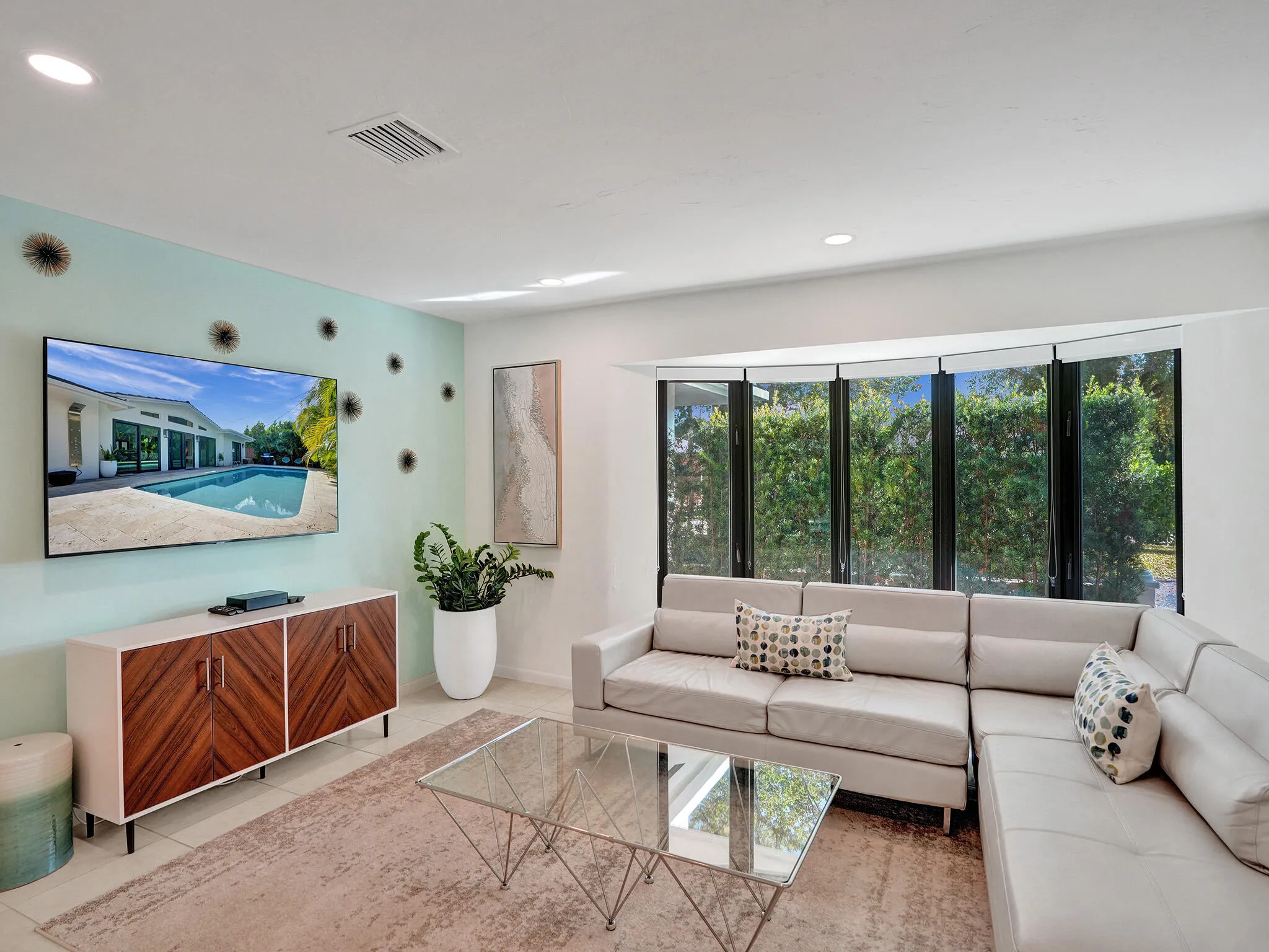 Living Area Angled TV