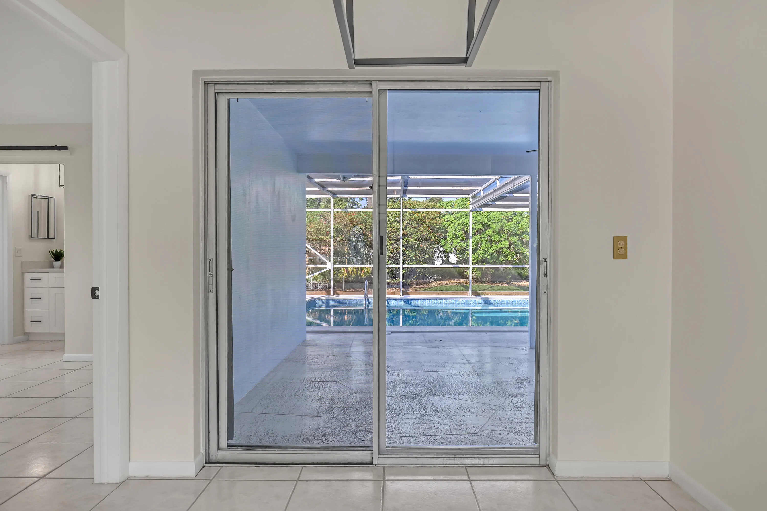 No matter where you are inside, the pool is always just a glance away.