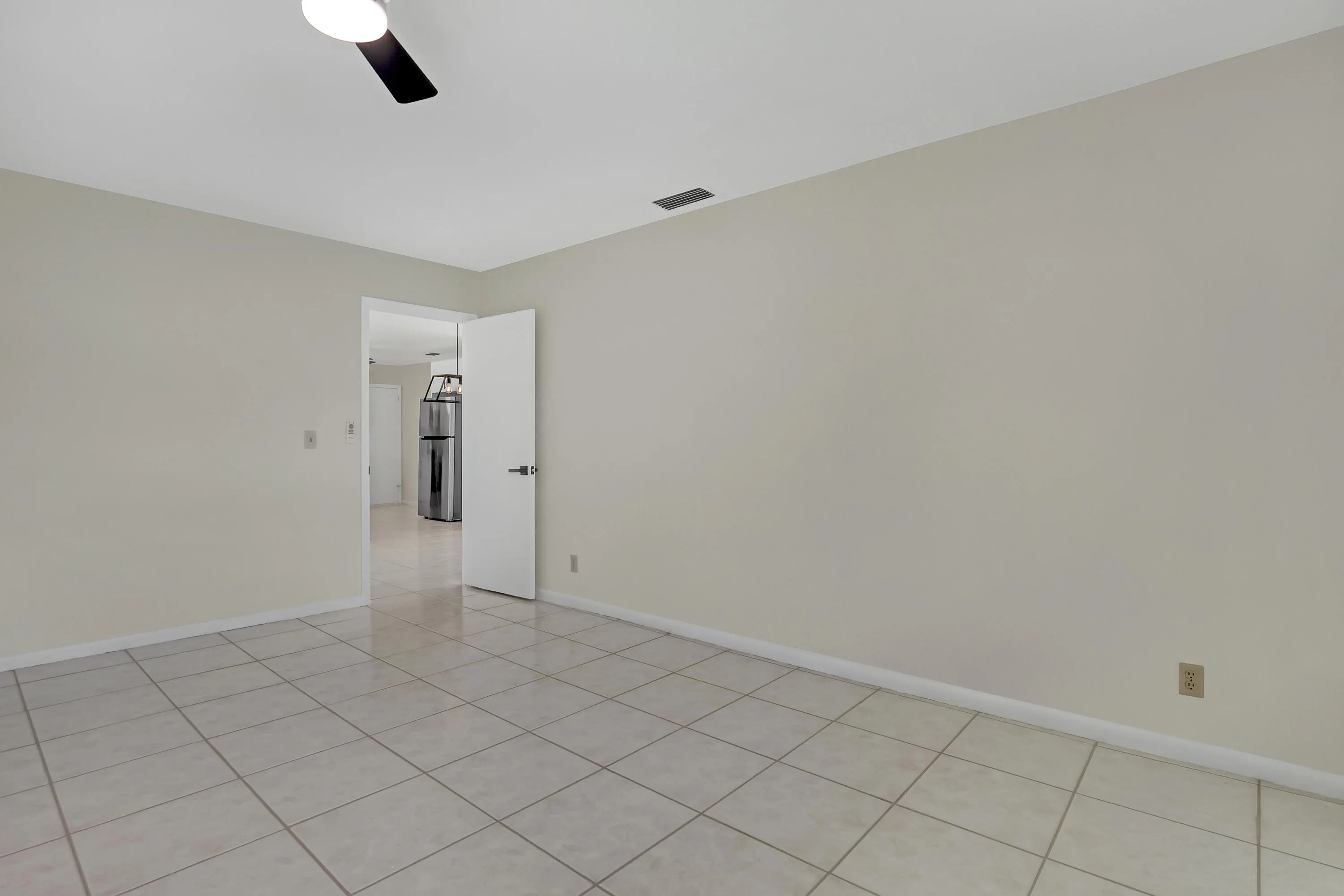 At 10 by 12 feet with real closet space, this room adapts easily — guest room, office, or whatever fits your life.