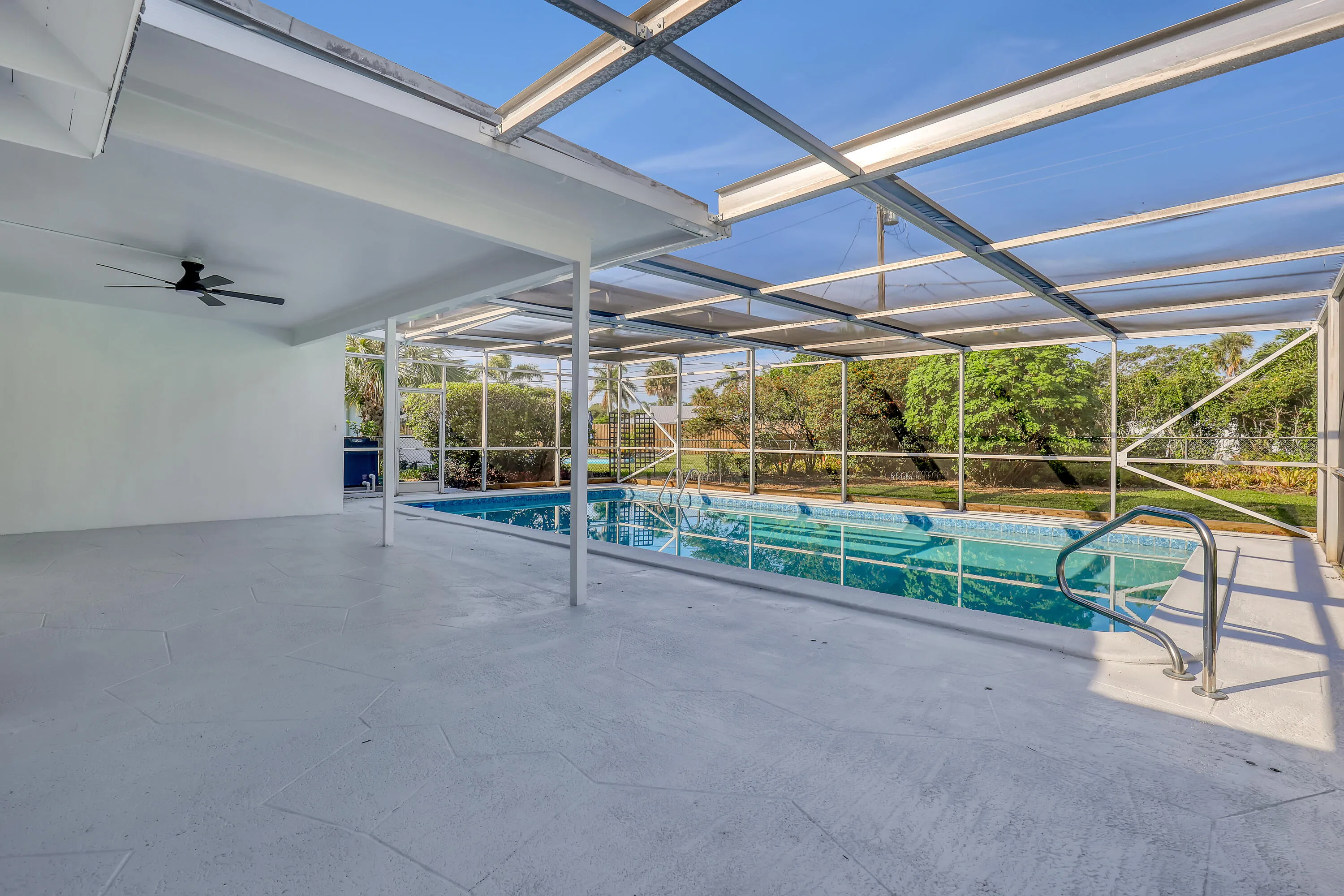 This is where weekends happen — swimming, lounging, and soaking up the Florida sun in total privacy.