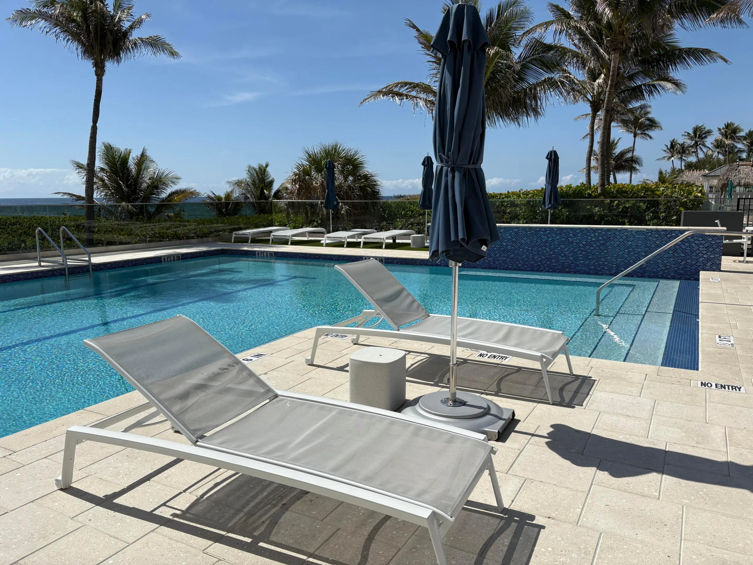 Newly designed pool area