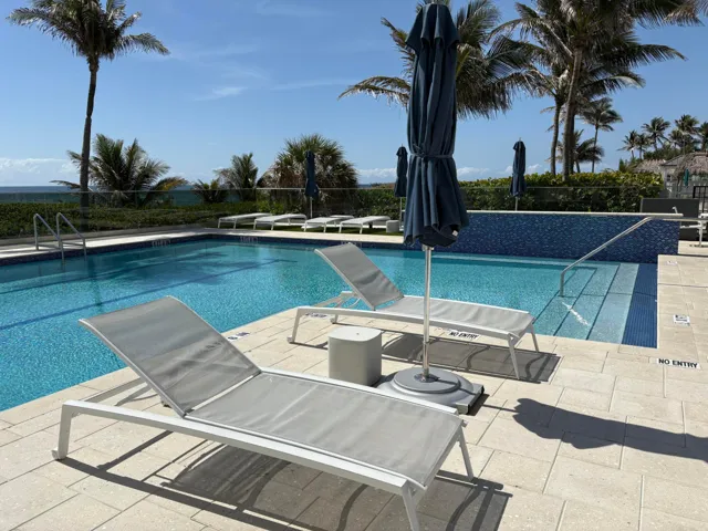 Newly designed pool area