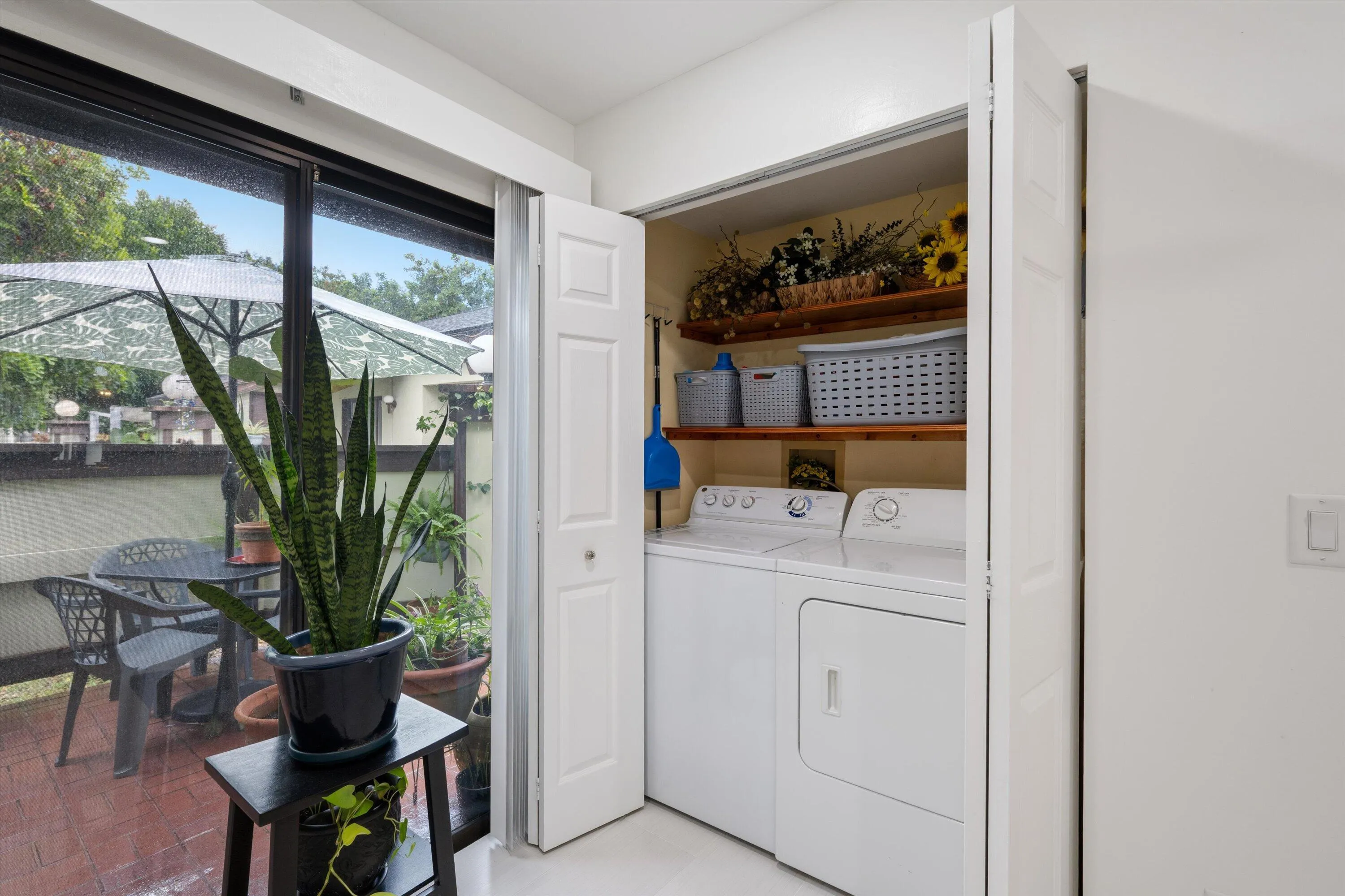 Laundry closet