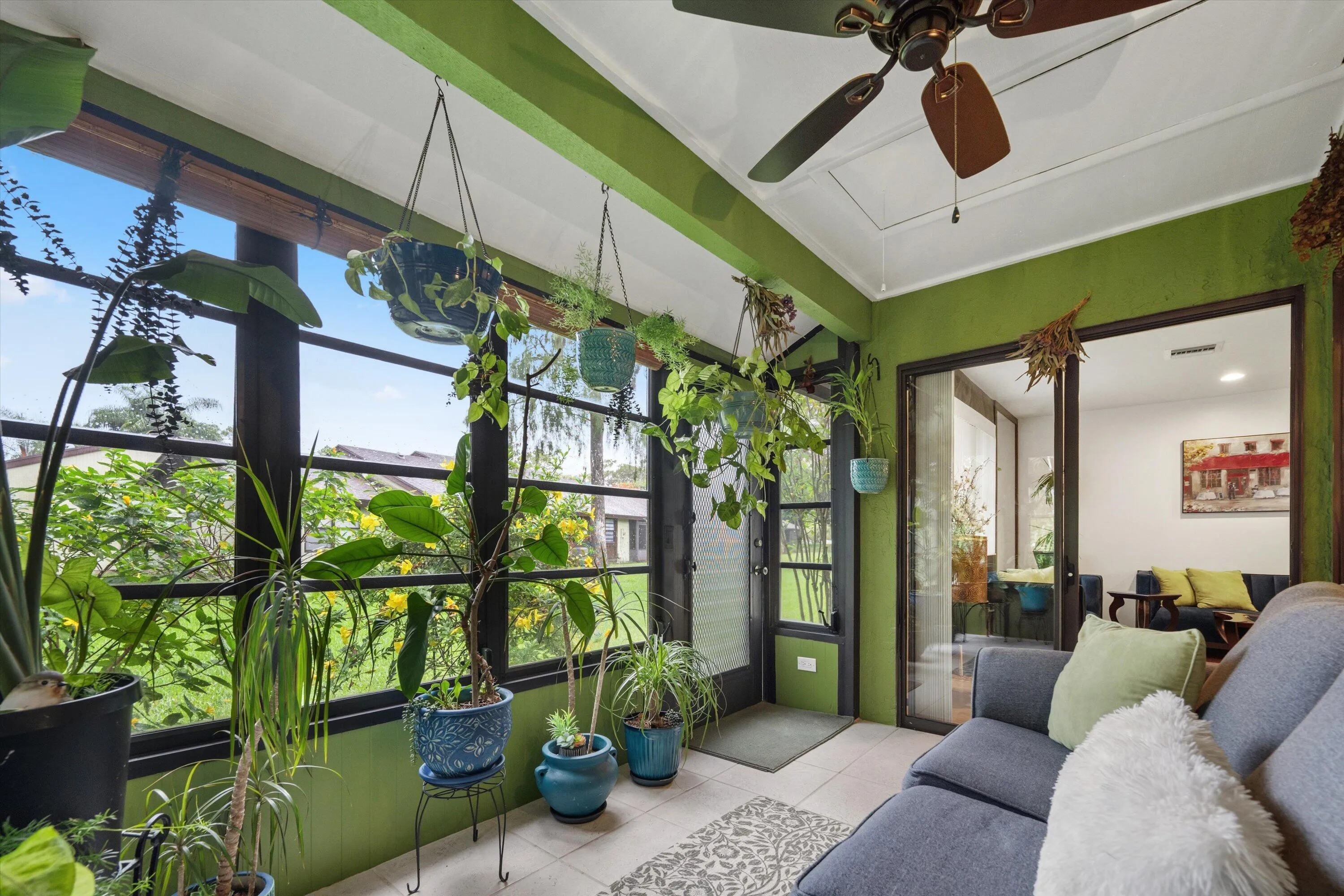 Enclosed back porch