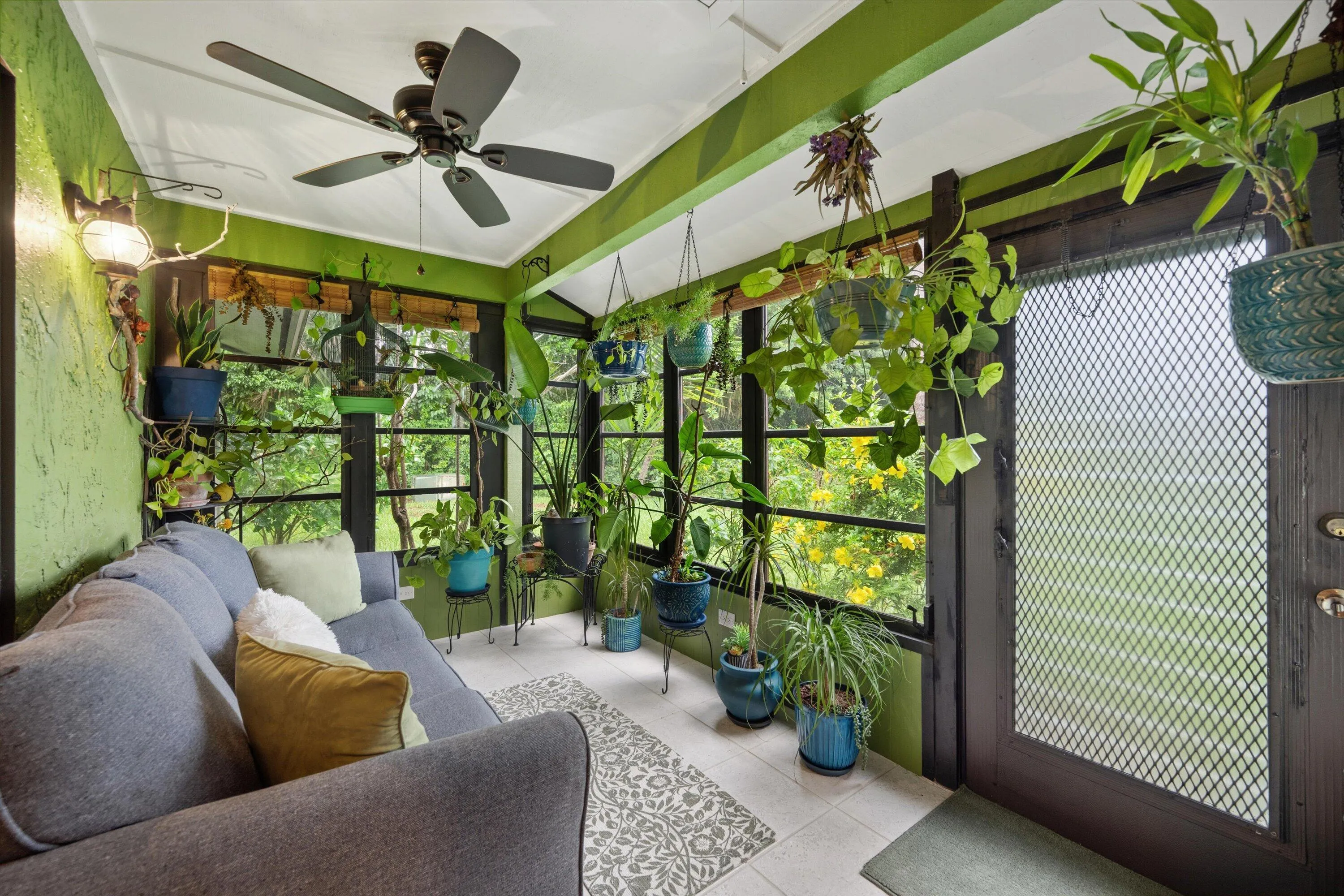 Enclosed back porch