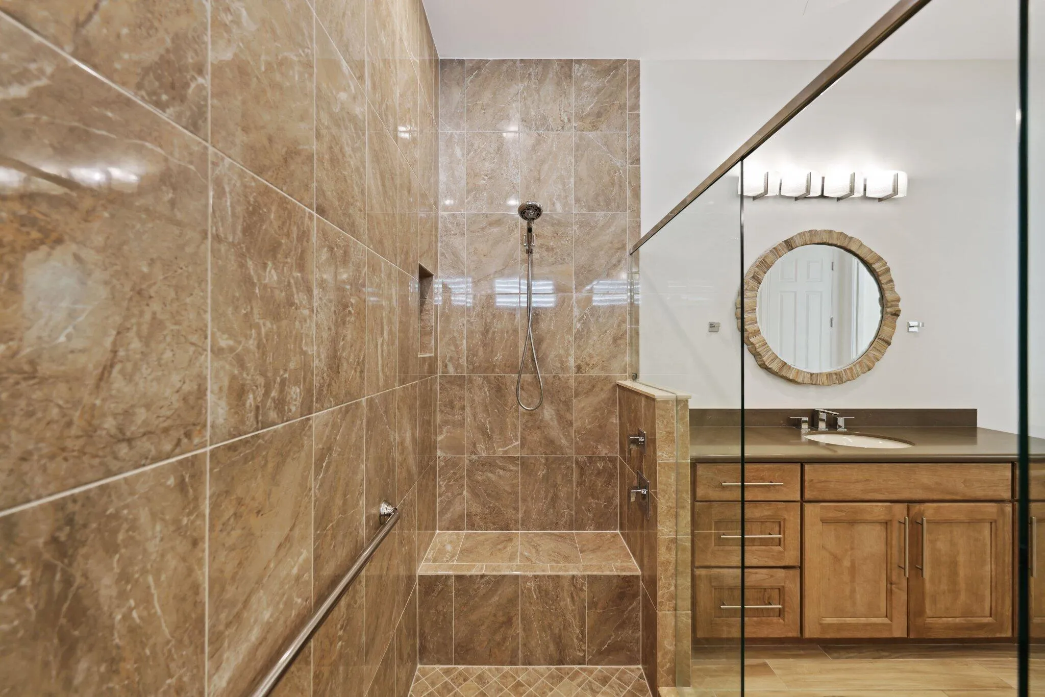 Spa Shower Primary Bathroom