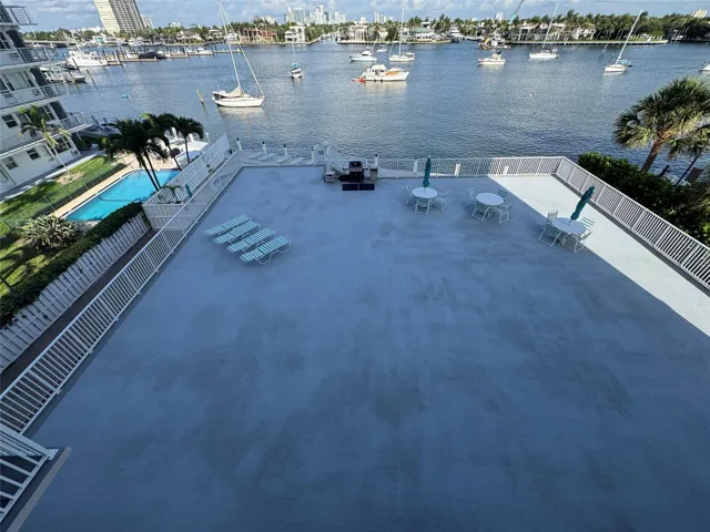DECK JUST BELOW UNIT
