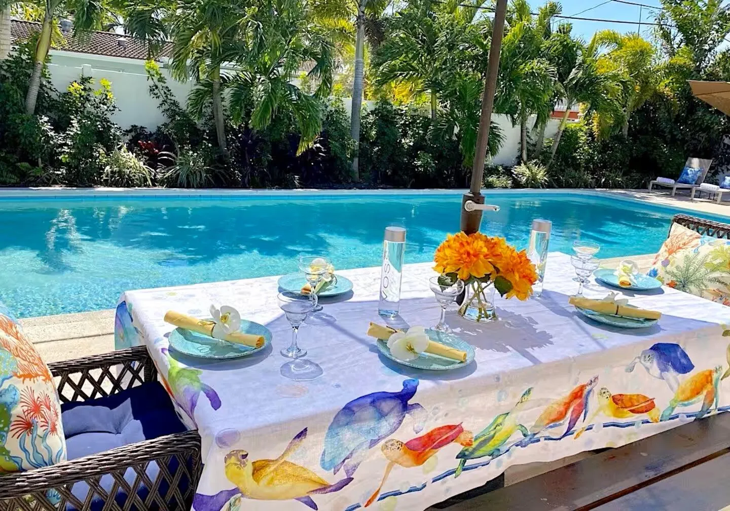 Pool Dining