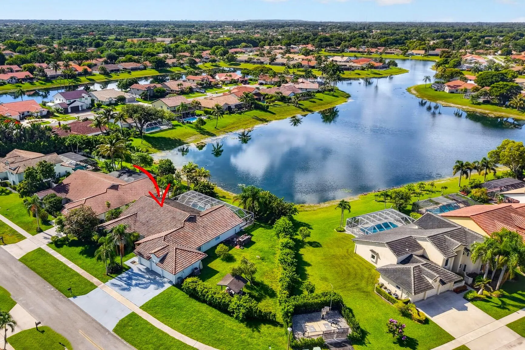 Pool home long lake views Island Lakes