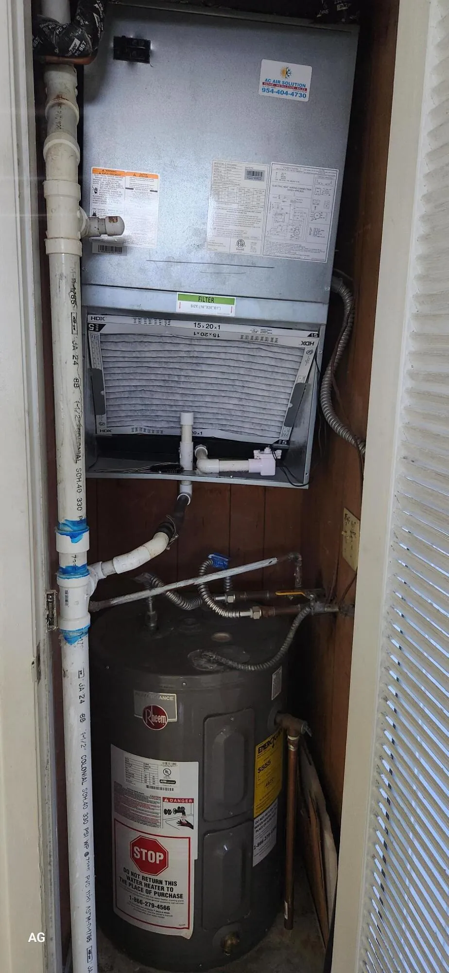 Central A/C replaced in 2024 Carrier brand