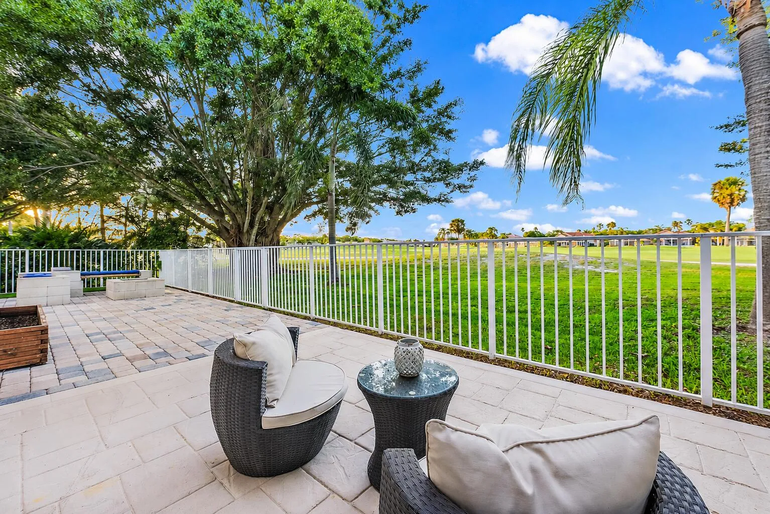 Patio view of golf course