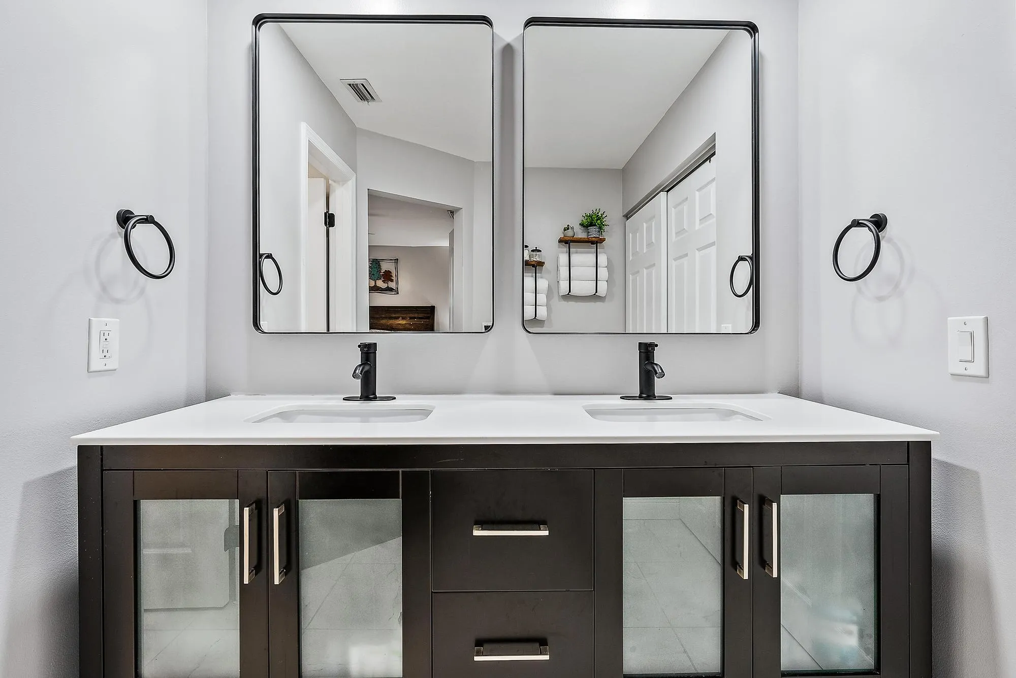 Primary ensuite double vanity