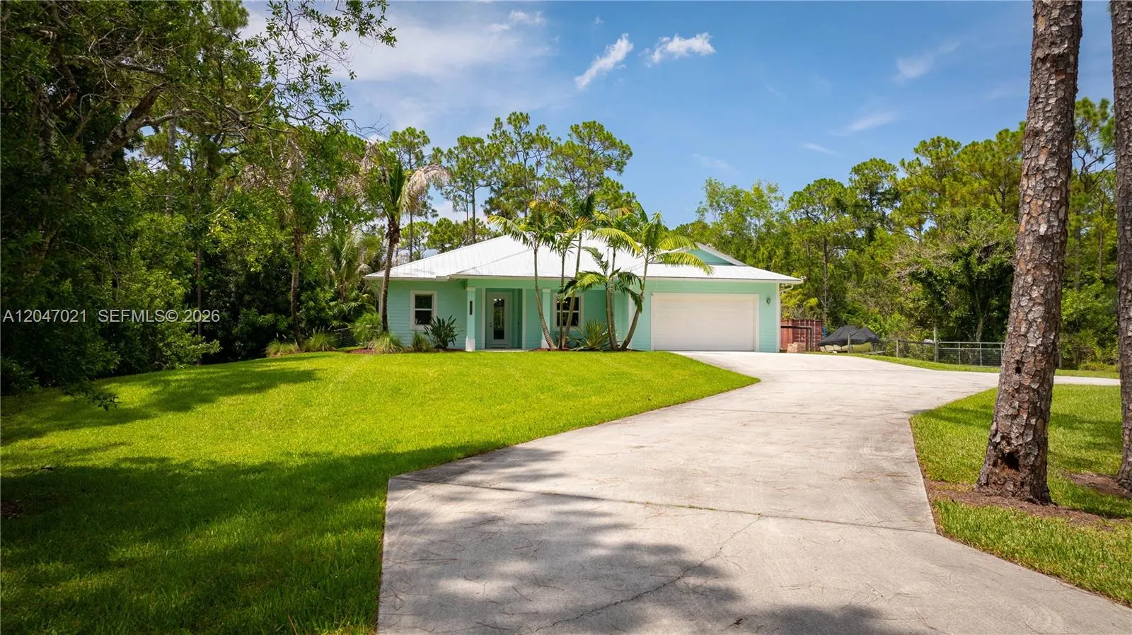 paved driveway and street