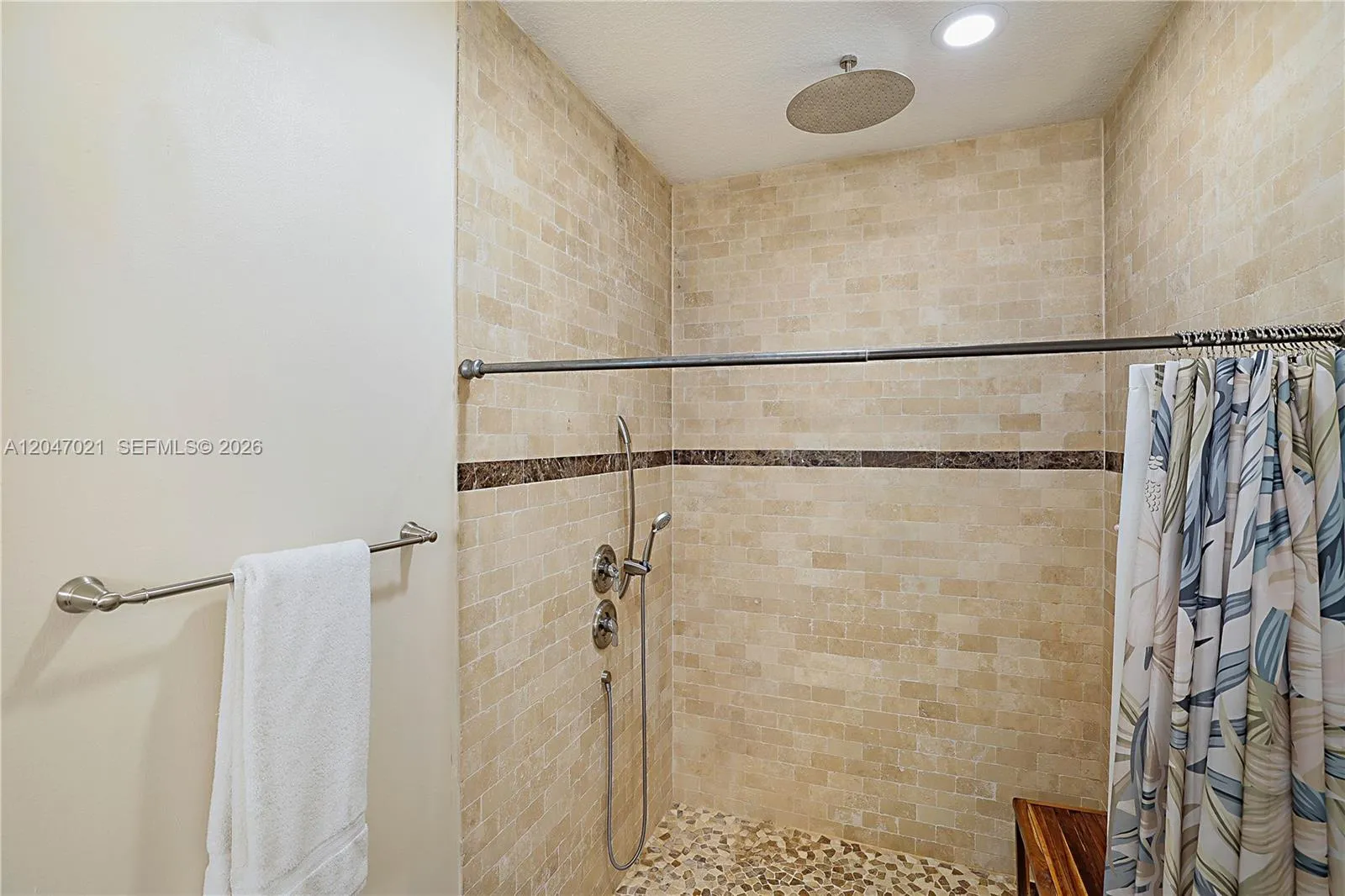 Roll in Shower and Rainfall Shower feature