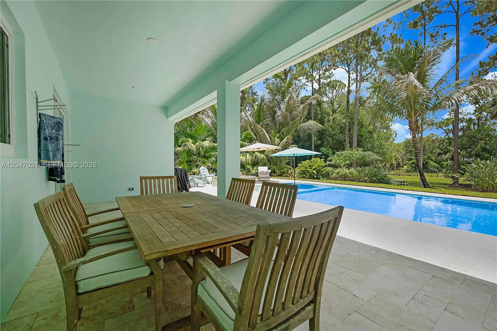 Covered Patio and dining area