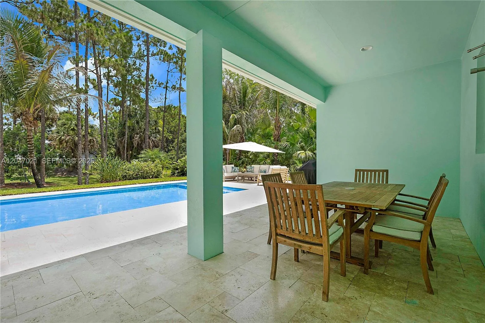 Covered Patio and Dining area