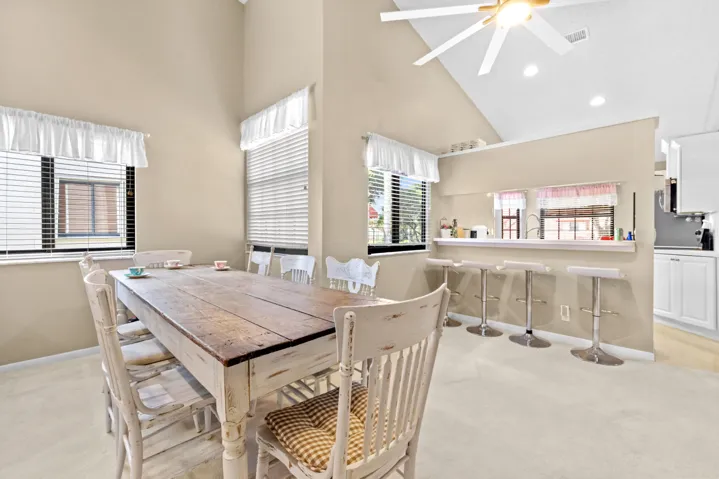 Kitchen and dining area
