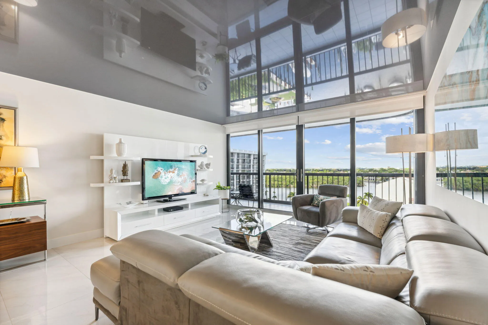 Living area seating with views