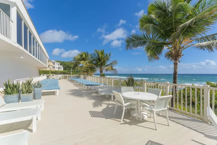 Ocean front at the Beach Club