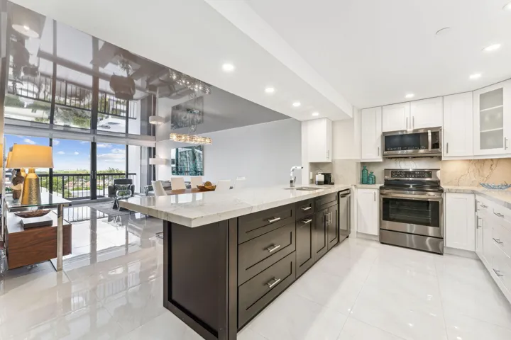 Fabulous kitchen with quartzite counters