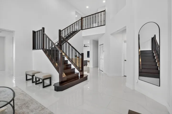 Custom wrought iron staircase