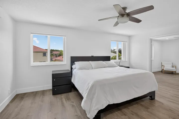 Luxury vinyl plank (LVP) flooring on second floor