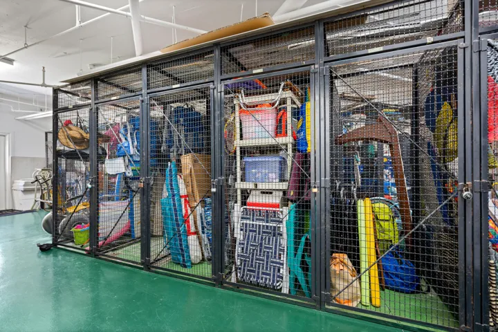 Each unit has a storage closet