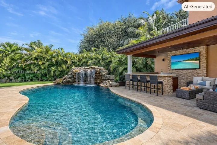 AI VIRTUAL IDEA FOR A BACKYARD OASIS