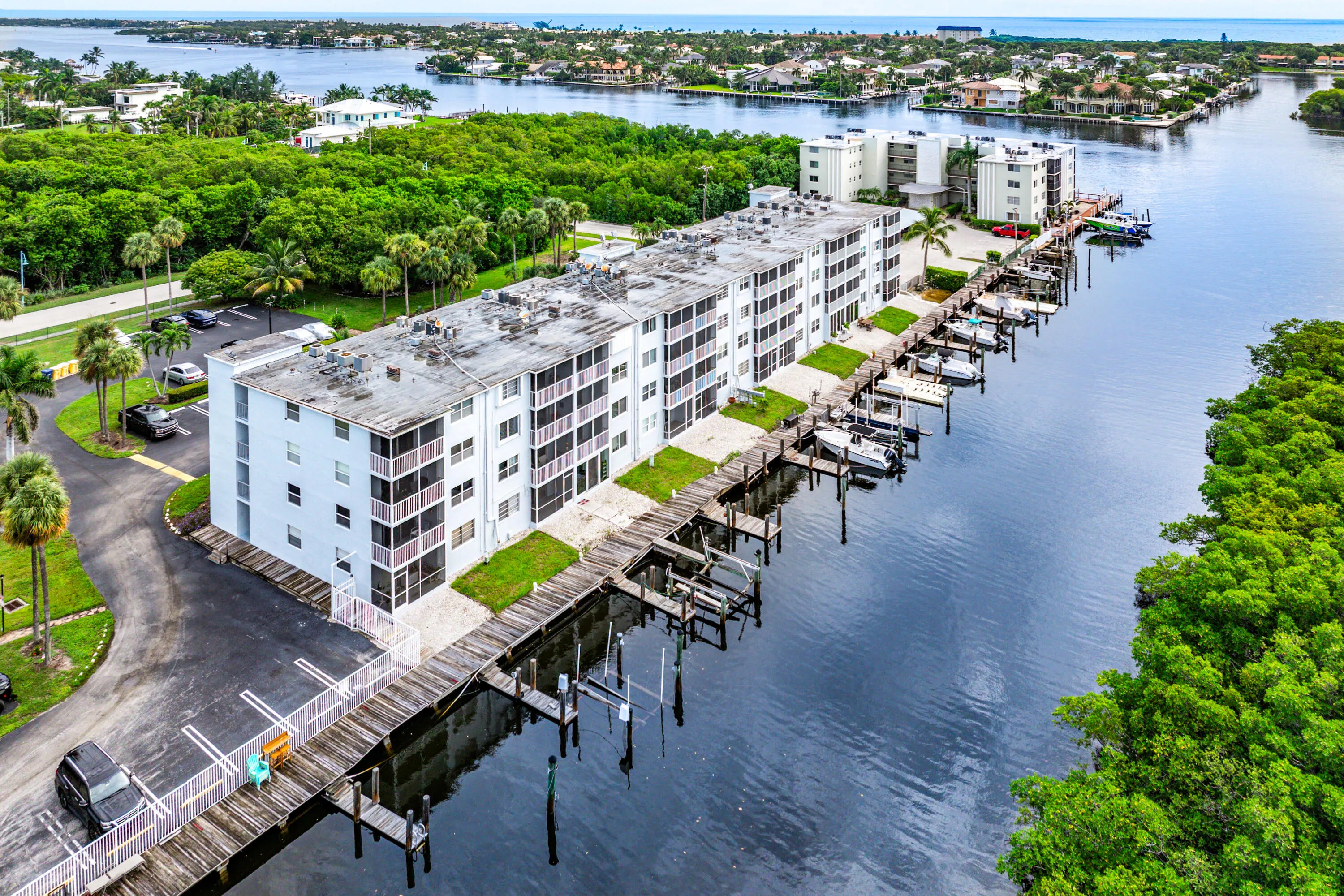 Rear of Building and Intracoastal