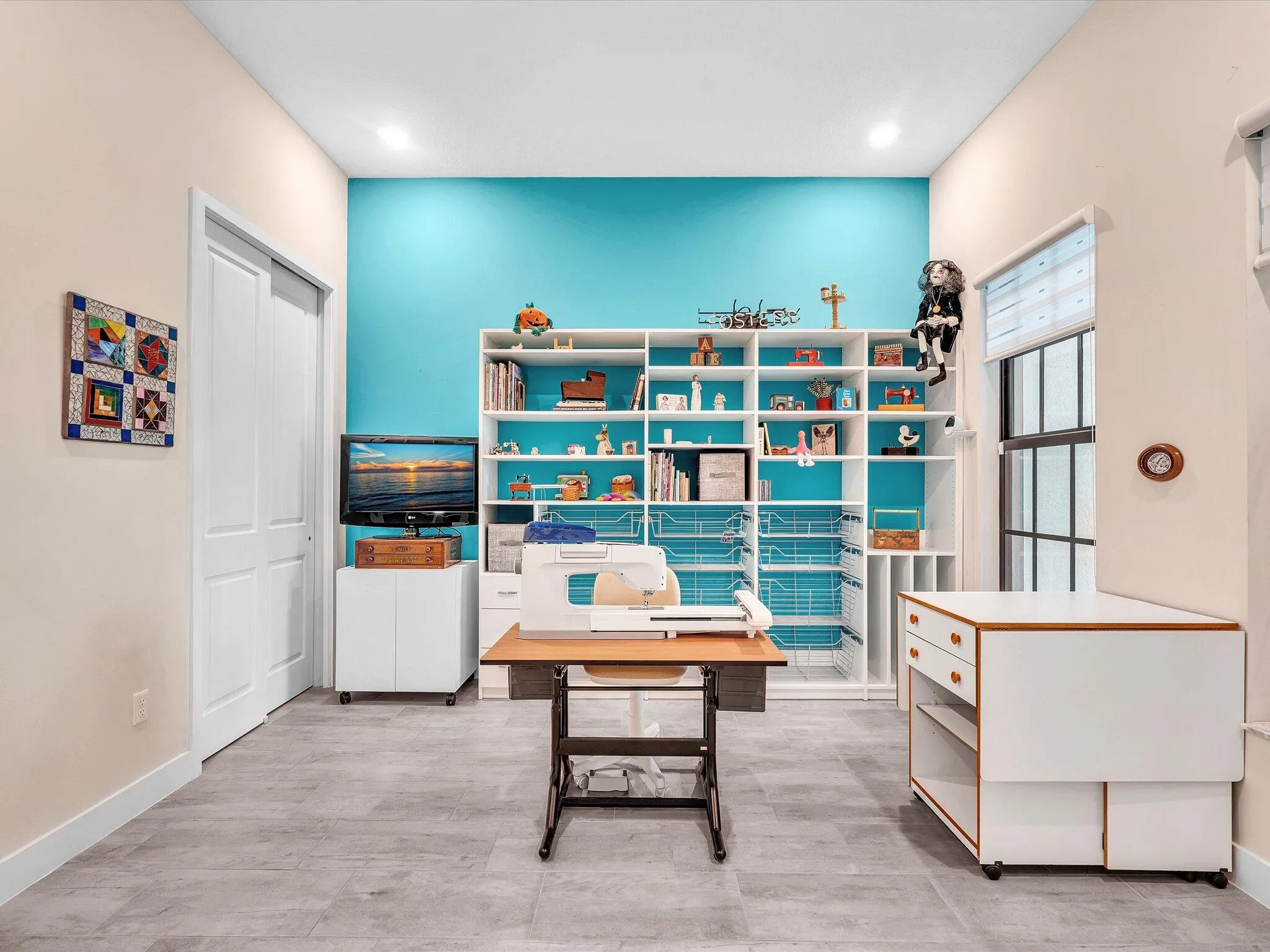 Currently configured as Hobby Room