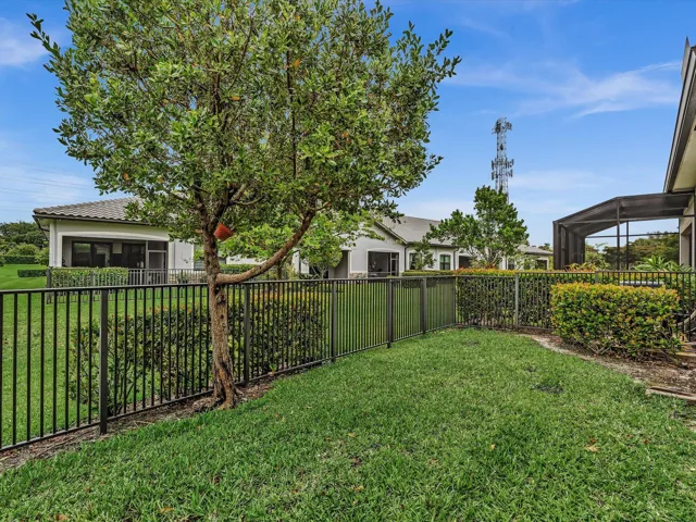 Fully fenced back yard