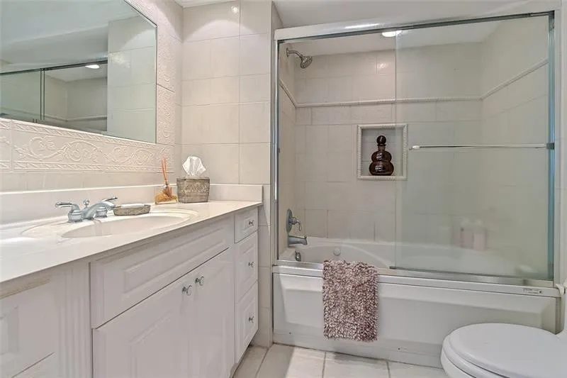 Primary Bathroom with Tub and Shower
