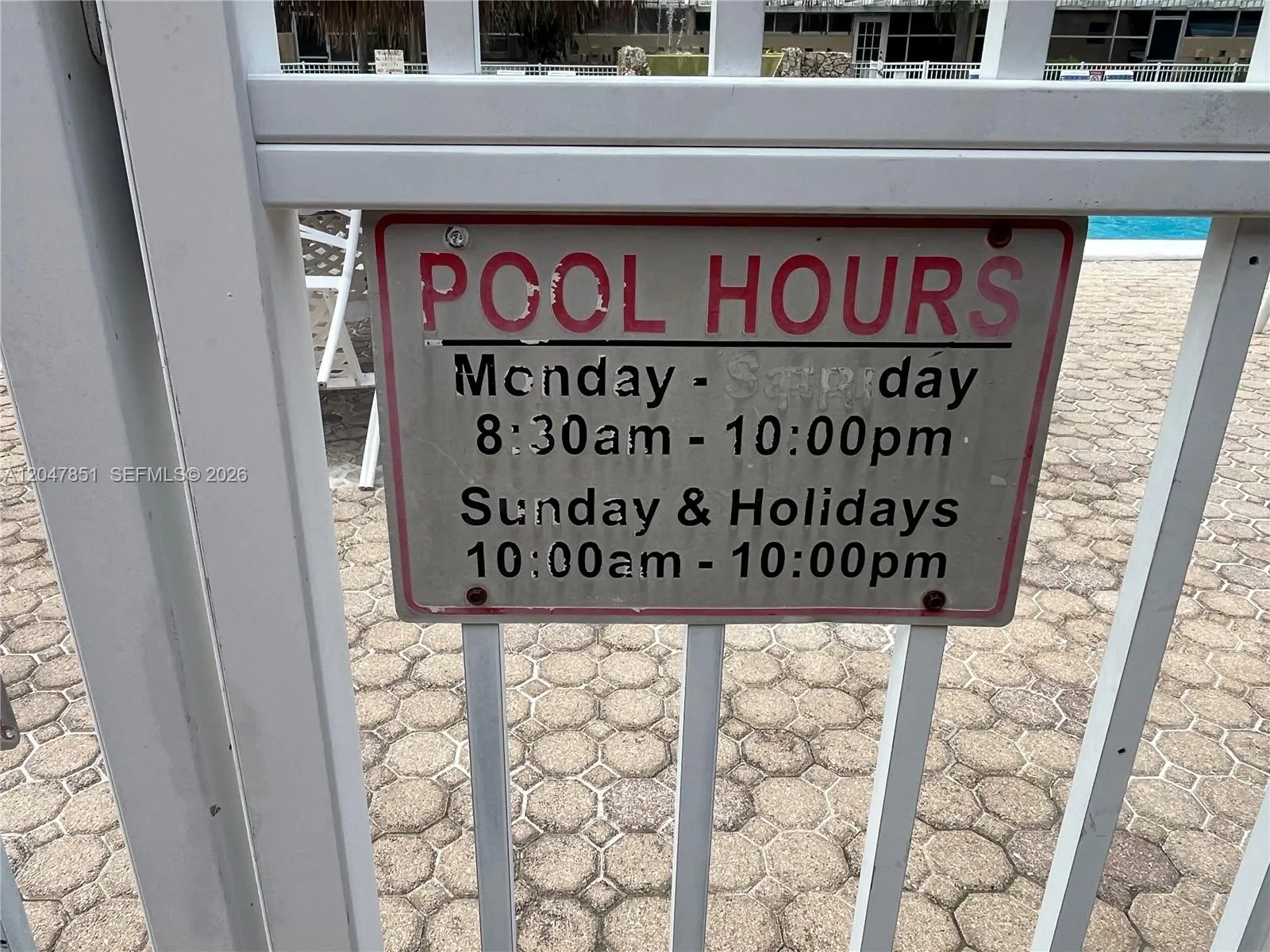 POOL HOURS POOL HOURS