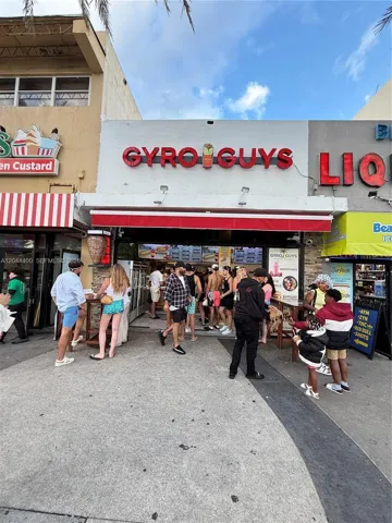 Front of Restaurant Facing East