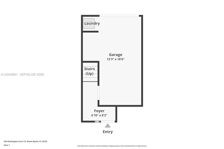 Foyer, garage & laundry