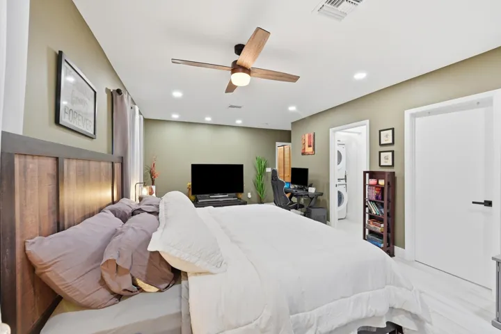 Wake up each day in this oversized primary suite, thoughtfully designed to offer comfort, privacy, and relaxation.