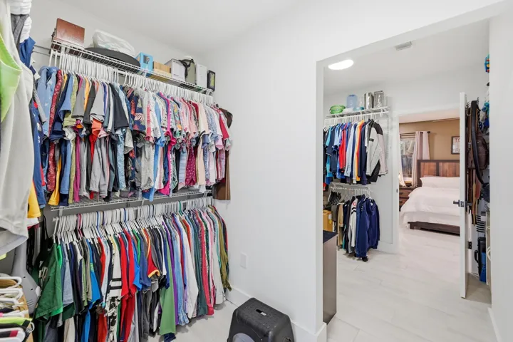 Designed for both function and convenience, the oversized walk in closet delivers abundant storage without compromising comfort.
