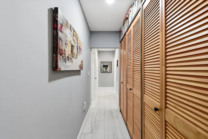 Generous hallway storage provides exceptional space to keep your home organized and clutter free.
