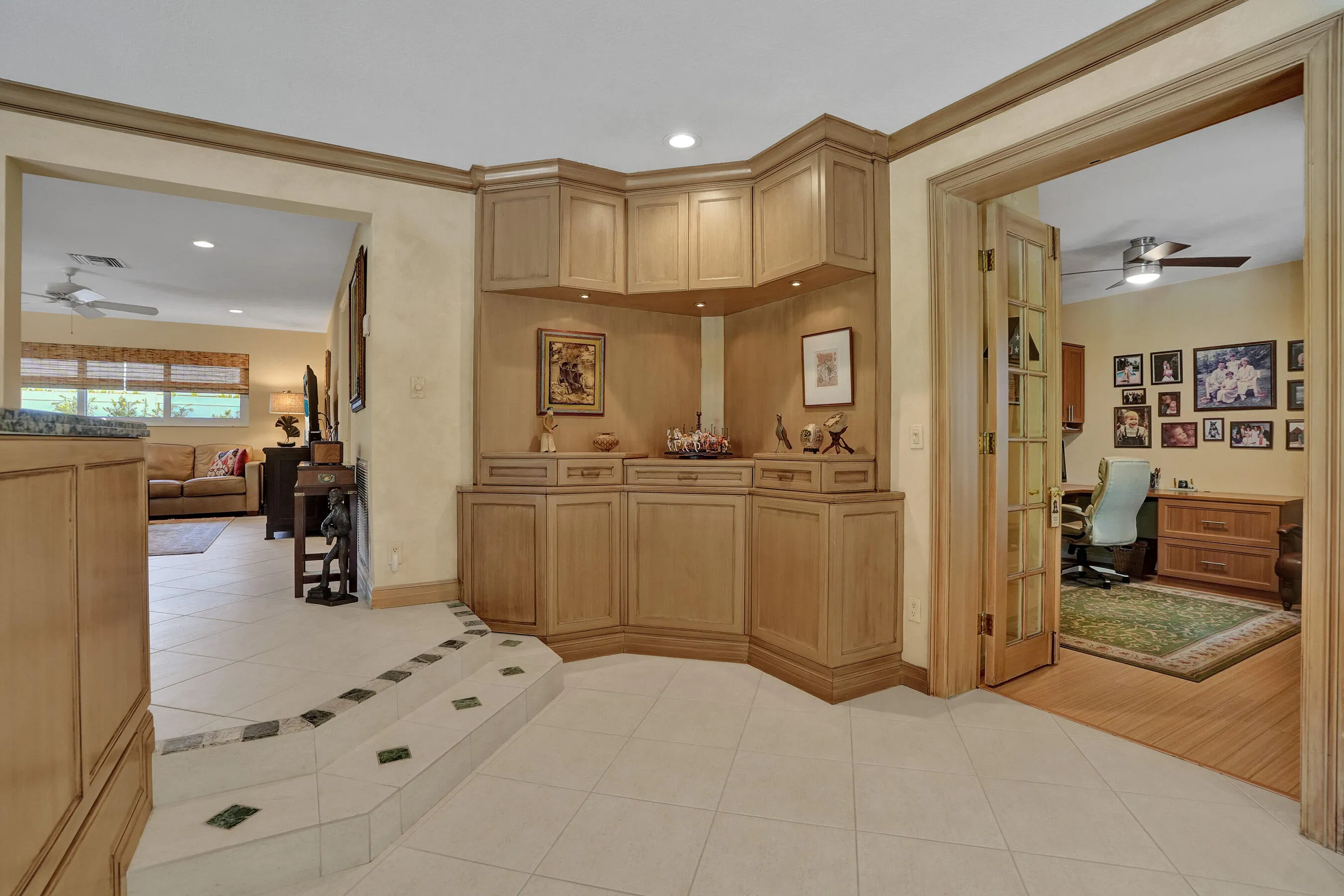 Office/4th bedroom to the right of photo. Family & kitchen area to the left.