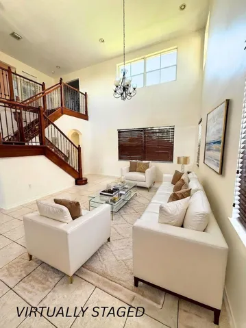Virtually Staged Living Room