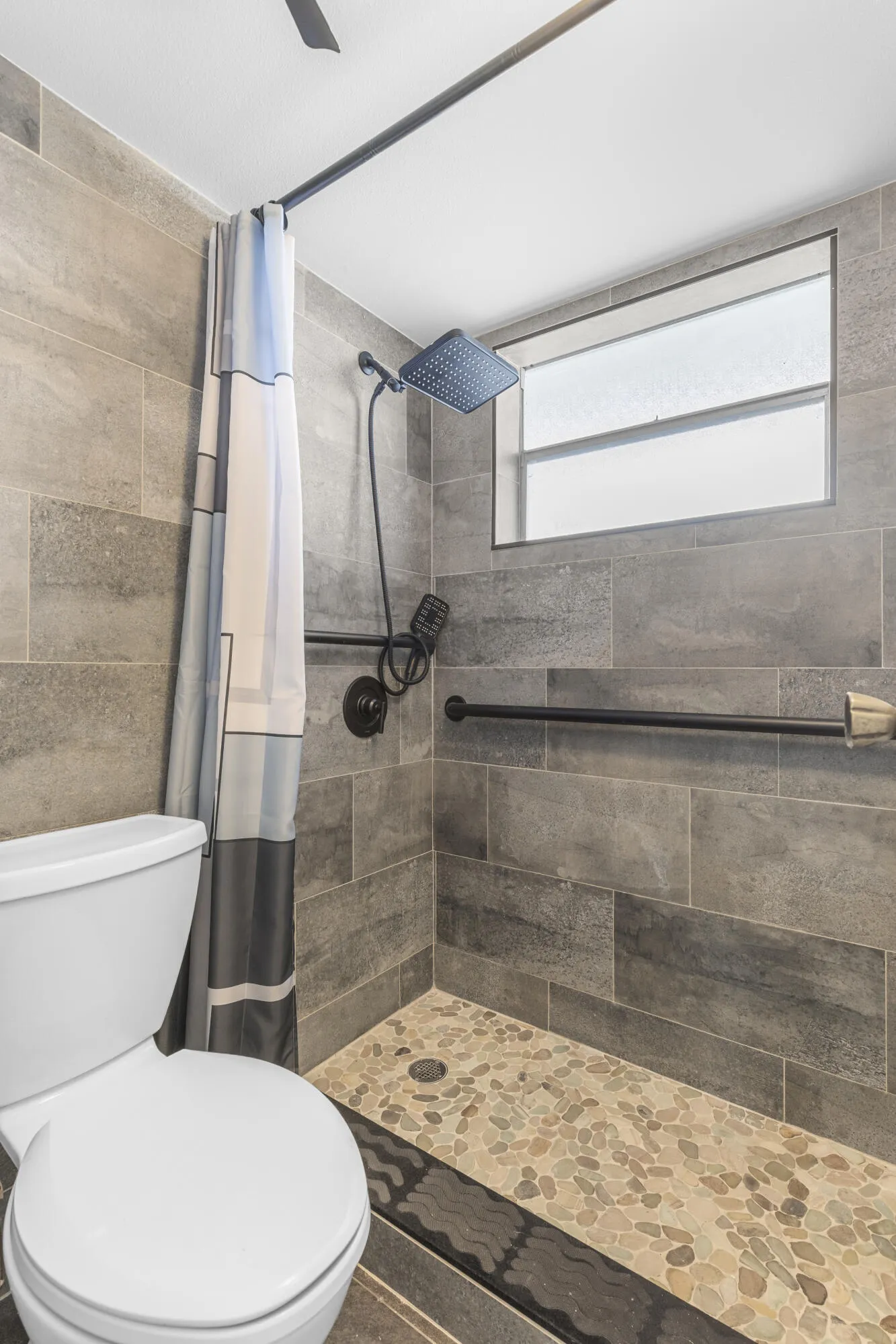 Newly remodeled primary bathroom