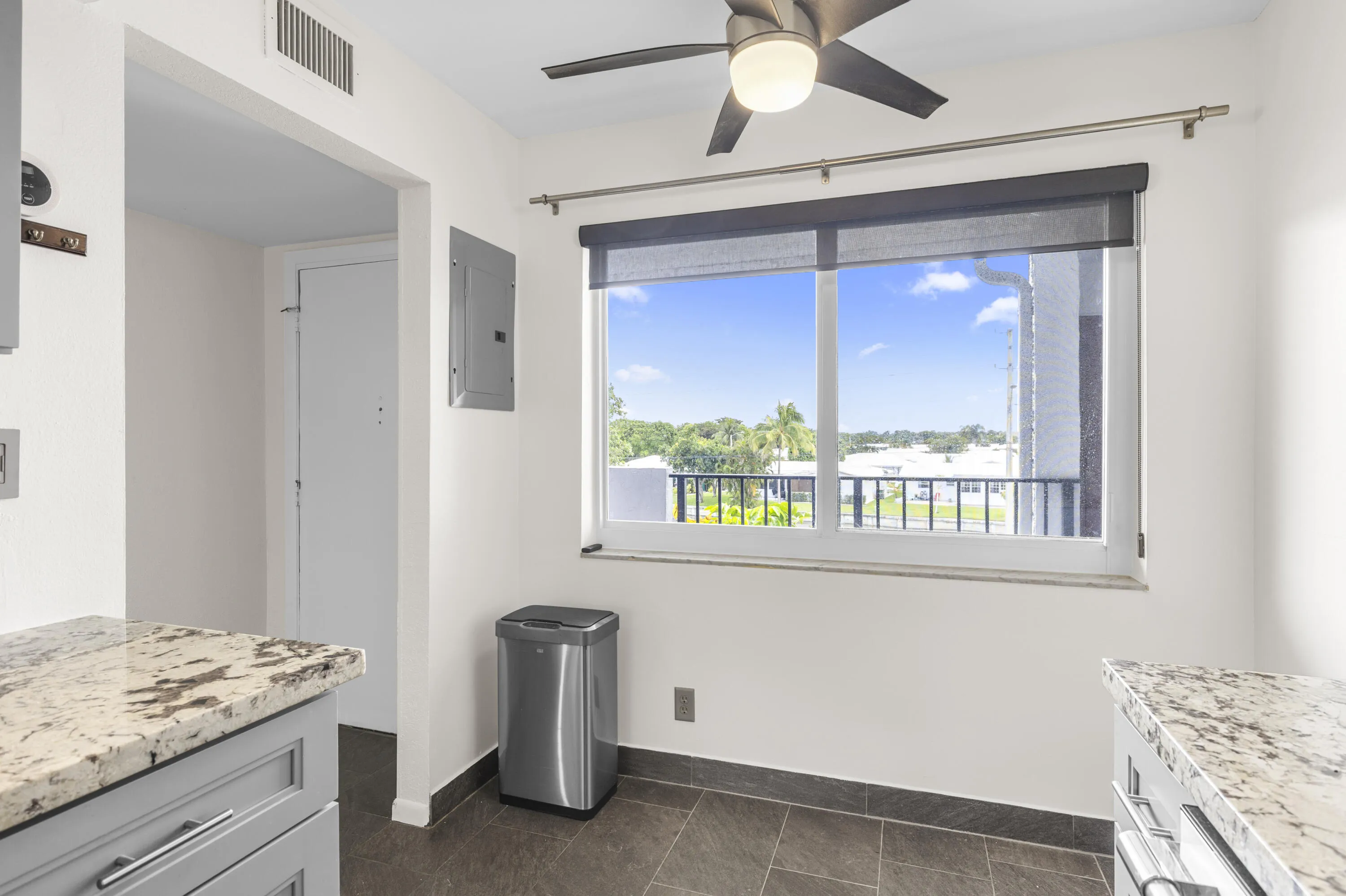 Eat in kitchen with impact window