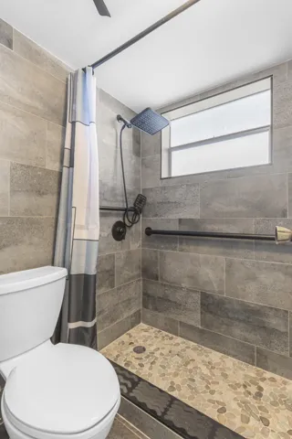 Newly remodeled primary bathroom