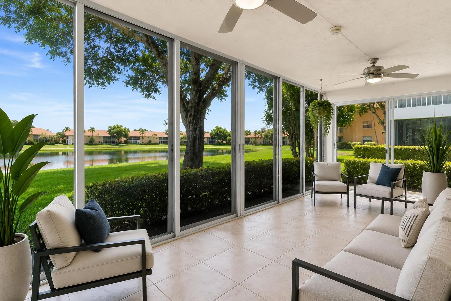 Enclosed covered Lanai