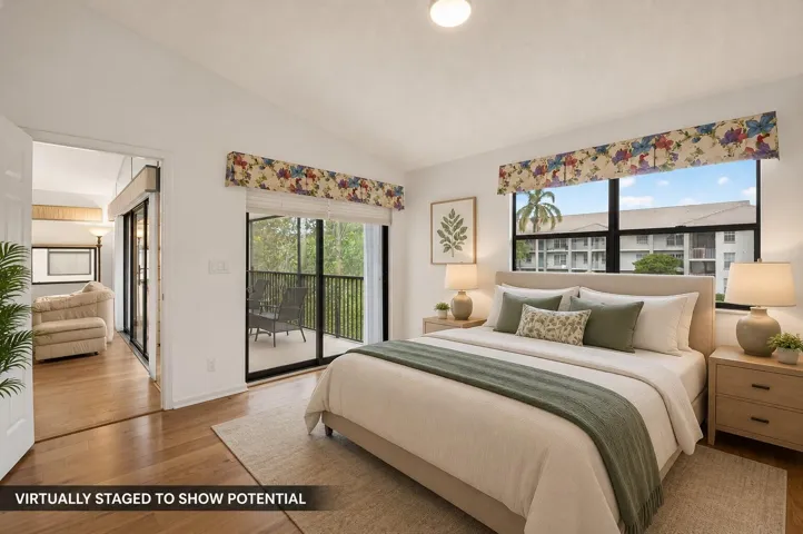 Private balcony access & peaceful views.