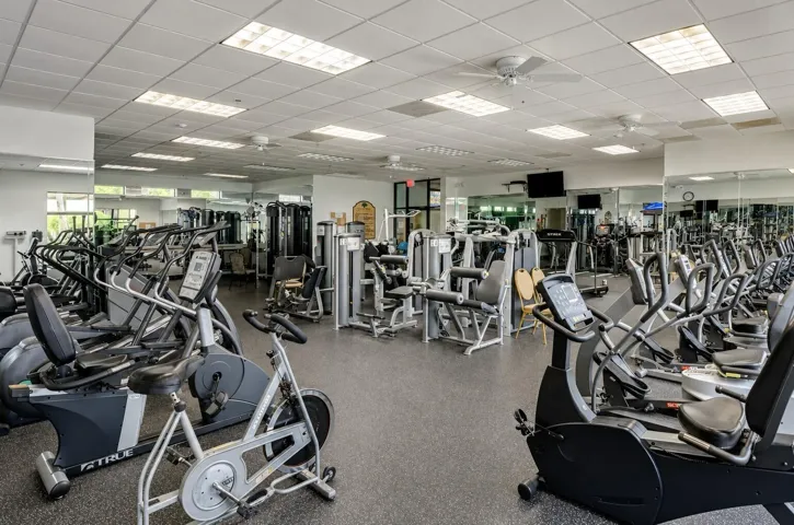 Stay active with cardio, strength training, & modern fitness equipment.